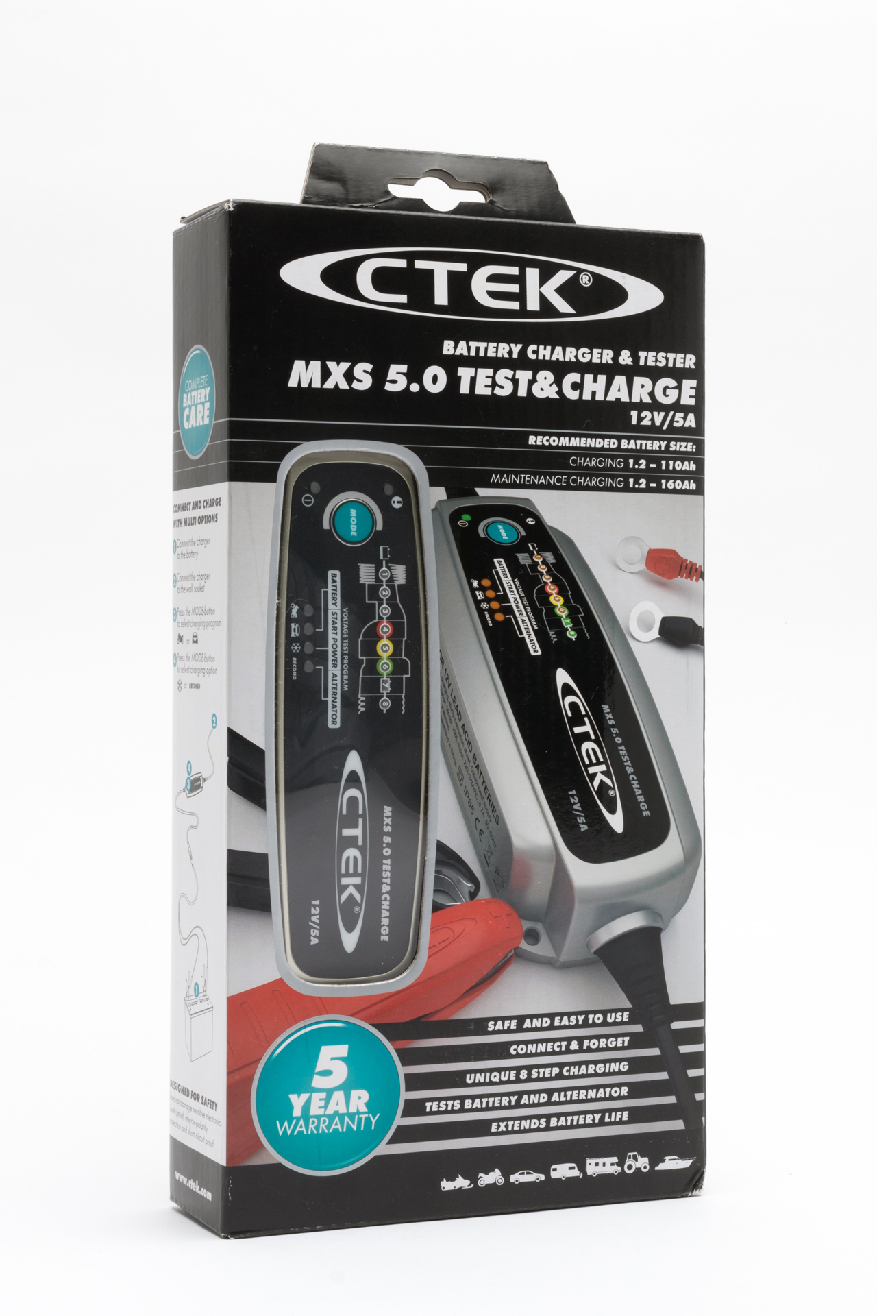 MXS 5.0 TEST&CHARGE для зарядки и теста аккумулятора