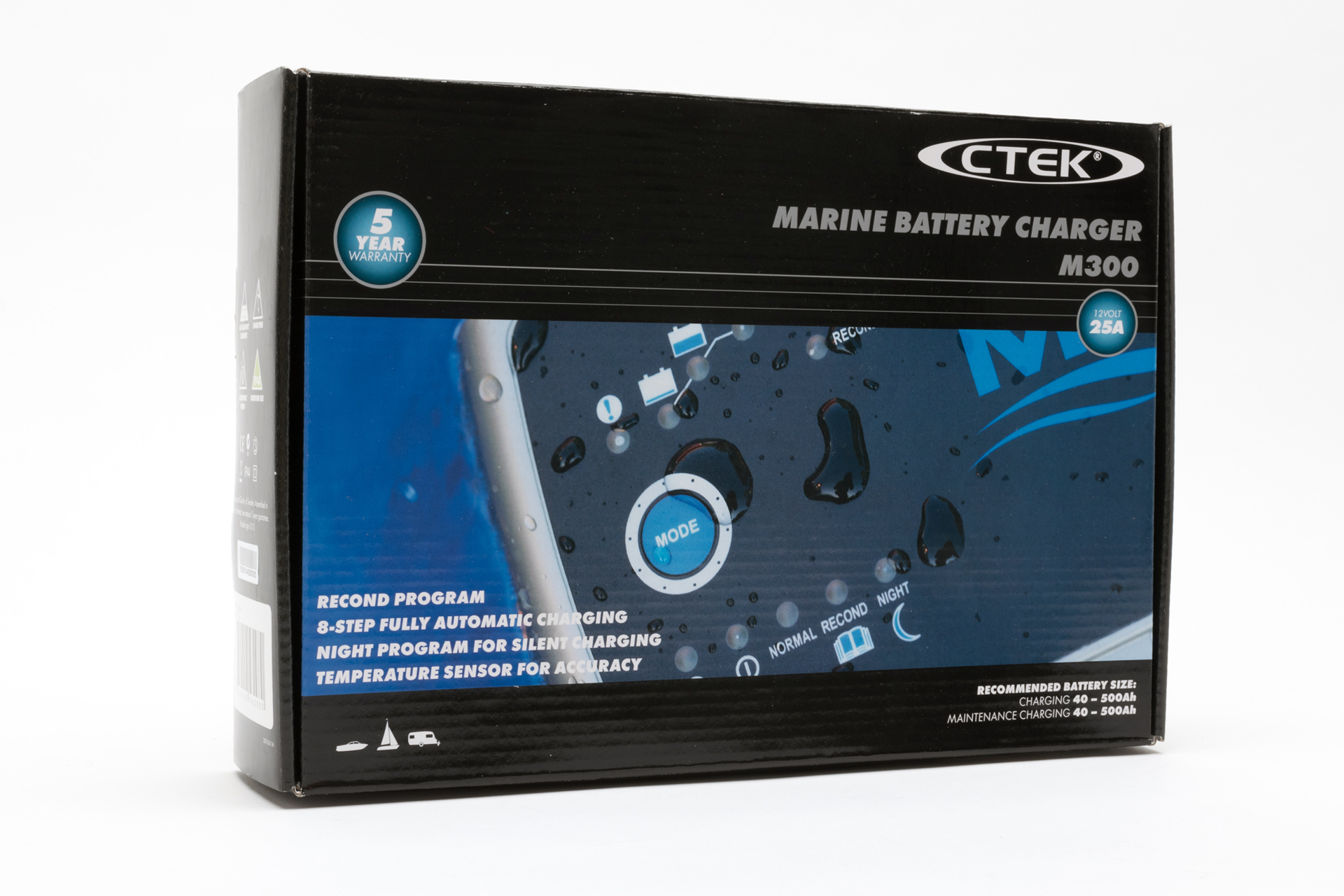 CTEK M300 зарядное устройство для больших аккумуляторов водного транспорта